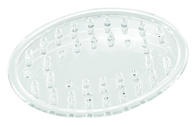 Jabonera Redonda Vinyl Clear