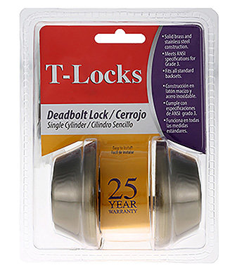 TLocks Cerr Deadbolt 2cil Bz