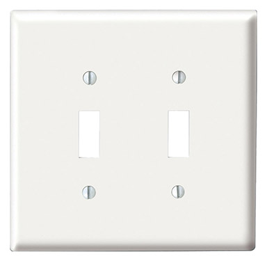 4x4 Tapa Switch Doble Blanca