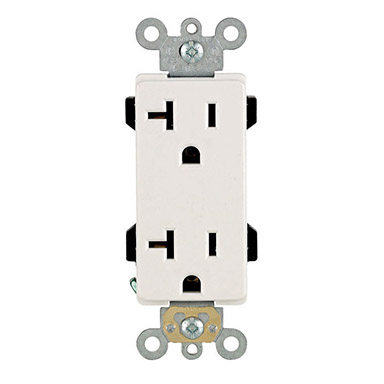 20A 125V Outlet Doble Decora Bl