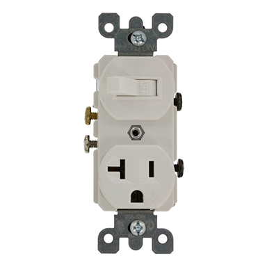 20A 125V Switch Outlet Seg Bl