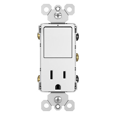 15A Switch Outlet Decora Bl