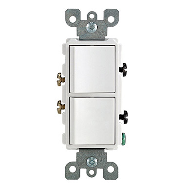 15A Switch Doble Decora Bl