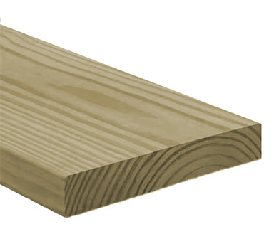 2"x6"x8' Madera Tratada Prime