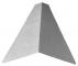 6'x12" Cumbrera Zinc Acanalado