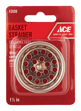 1-1/2" Ace Colador De Drenaje SS