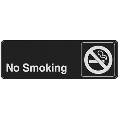 3"x9" Sign No Smoking