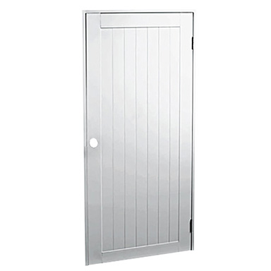 24x80" Puerta Aluminio Bl Der