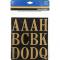 2" Letras Adhesivo Oro 52pc