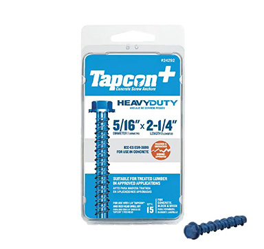 5/16"x2-1/4" Tapcon Hex Az 15pk