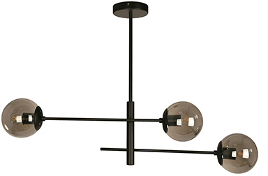 Lamp Colgante 3L Negra