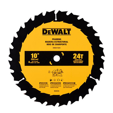 Dw Saw Bld 10"x24t