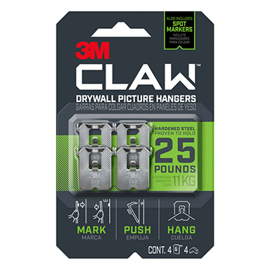 Claw Pic Hanger 25lb 4pk