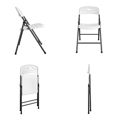 Folding Chair Wht 250lb