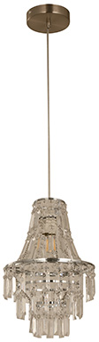 Lamp Colgante Niquel Satinado 1L