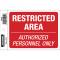 4"x6" Sign Restricted Area