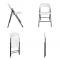Silla Plegable Plastica Bl 250lb