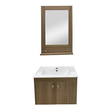 20" Set Vanity PVC Teak