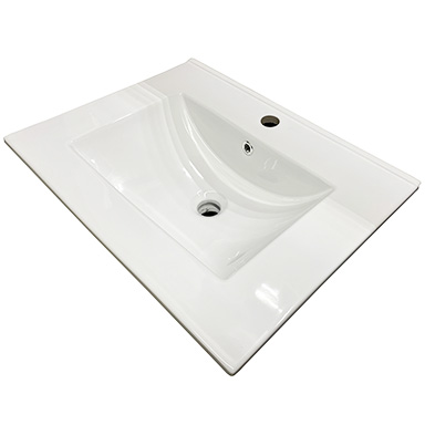 24"x18" Tope Vanity Ceramica Bl