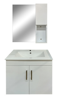 24" Set Vanity PVC BL   A4010