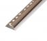 3/8"x8'Brwn Perfil Losa Aluminio