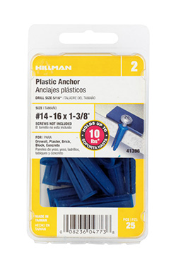#14-16 Expansion Plastic Az 25pk