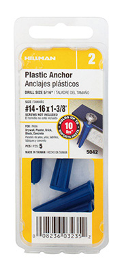 #14-16 Expansion Plastic Az 5pk