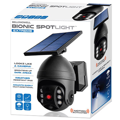 Spotlight LED Solar & Sensor Ne