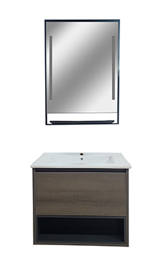 24" Set Vanity PVC Espejo Wden