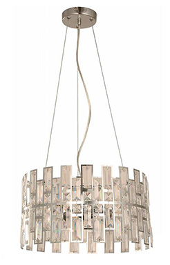 Lamp Colgante Cromo 3L
