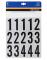 Numbers 0-9 Blk 2" 35pc