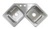 Freg Esquina Doble SS 8" GA20