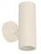Lamp Pared Ext Redonda 2L Bl