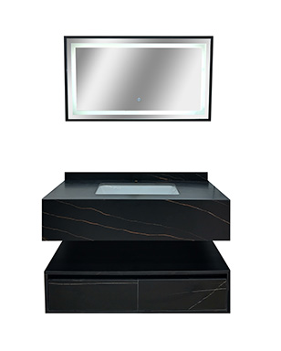 36" Set Vanity C/Esp LED Ne GA06