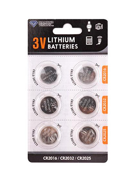 Batteries Lith 3v 6pk