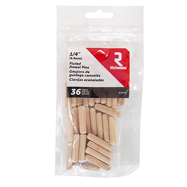 Dowel Pin Fltd 1/4" 36pk