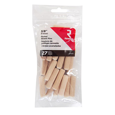 Dowel Pin Fltd 3/8" 27pk