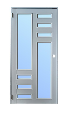 36x80" Puerta Alum R45 Ic Bl Izq