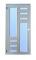 36x80" Puerta Alum R45 Ic Bl Izq