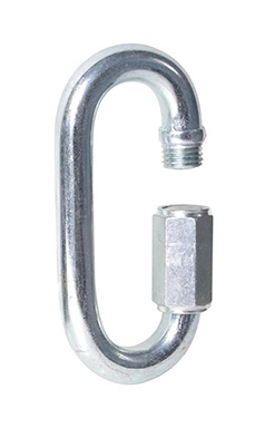 Qck Lnk Stl Znc Slv 1/2"