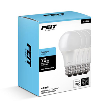 Ft Led A19 Dl 75w 4pk