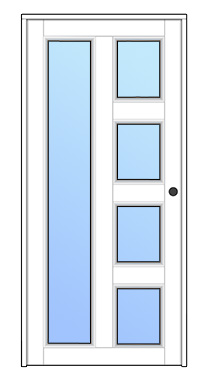 36x80" Puerta Eco 34 Izq Ic Bl