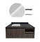 48" Set Vanity PVC Wooden