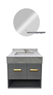24" Set Vanity PVC Gris