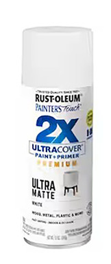 2X Spray White Matte 12oz