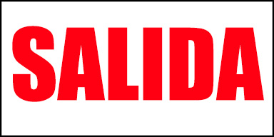 9"x12" Sign Salida