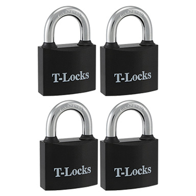 2" T-Locks Candado HD Ne 4pk