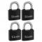 2" T-Locks Candado HD Ne 4pk