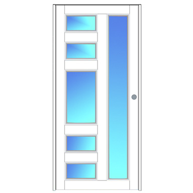 36x80" Puerta Eco 35 Izq Ic Bl