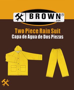 Brown Capa De Agua Am 2pc